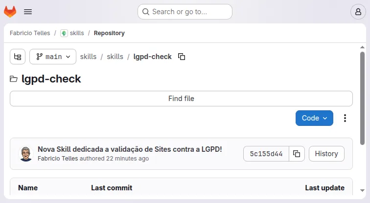 Skill de LGPD para IA: audite sites sem depender de TI