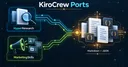 KiroCrew Ports: HyperResearch e MarketingSkills em Markdown e JSON