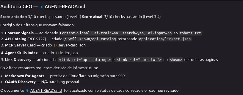 Resultado da "moagem"…